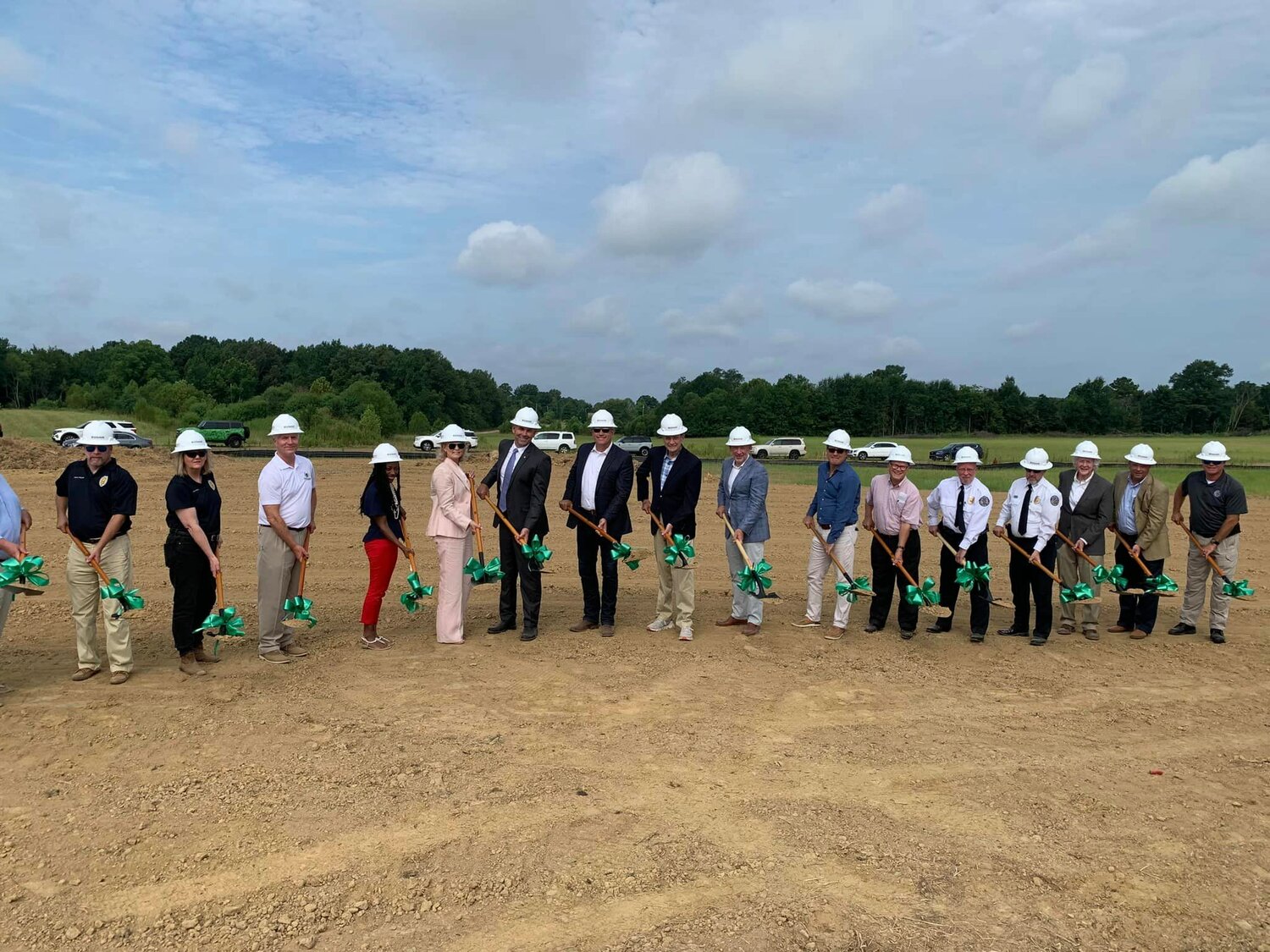 Officials broke ground earlier this month on the new police department.